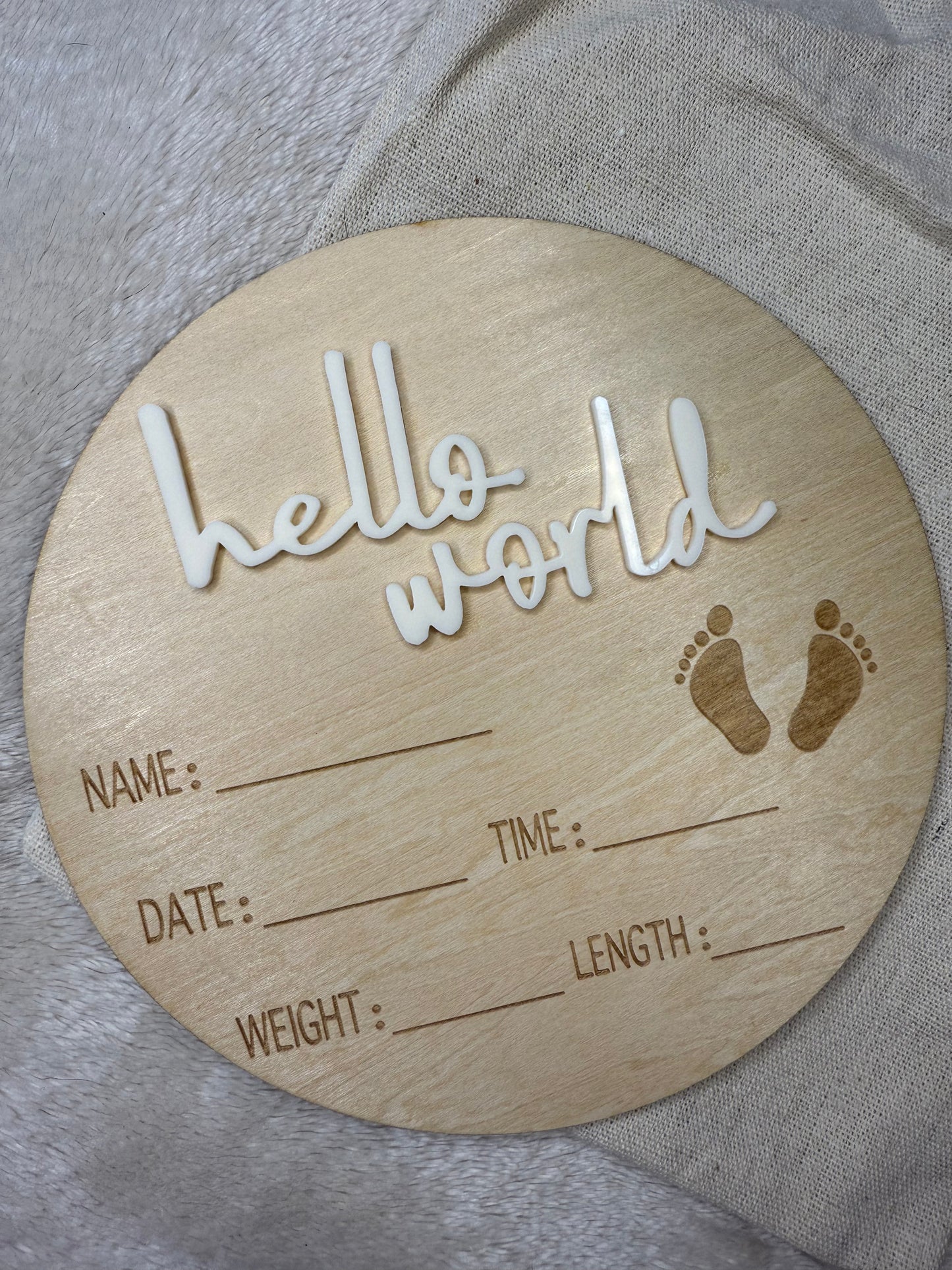 Hello World Plaque
