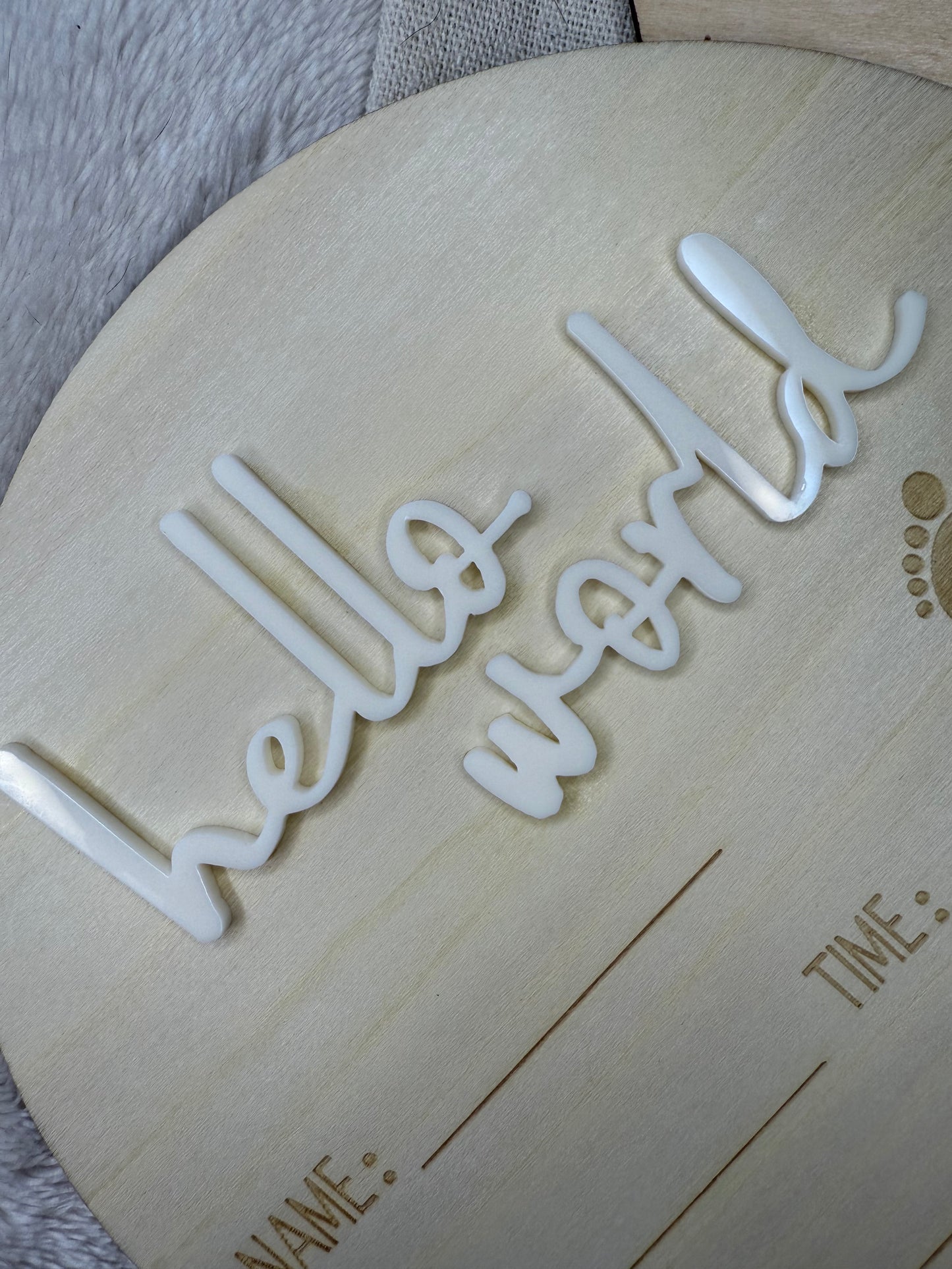 Hello World Plaque